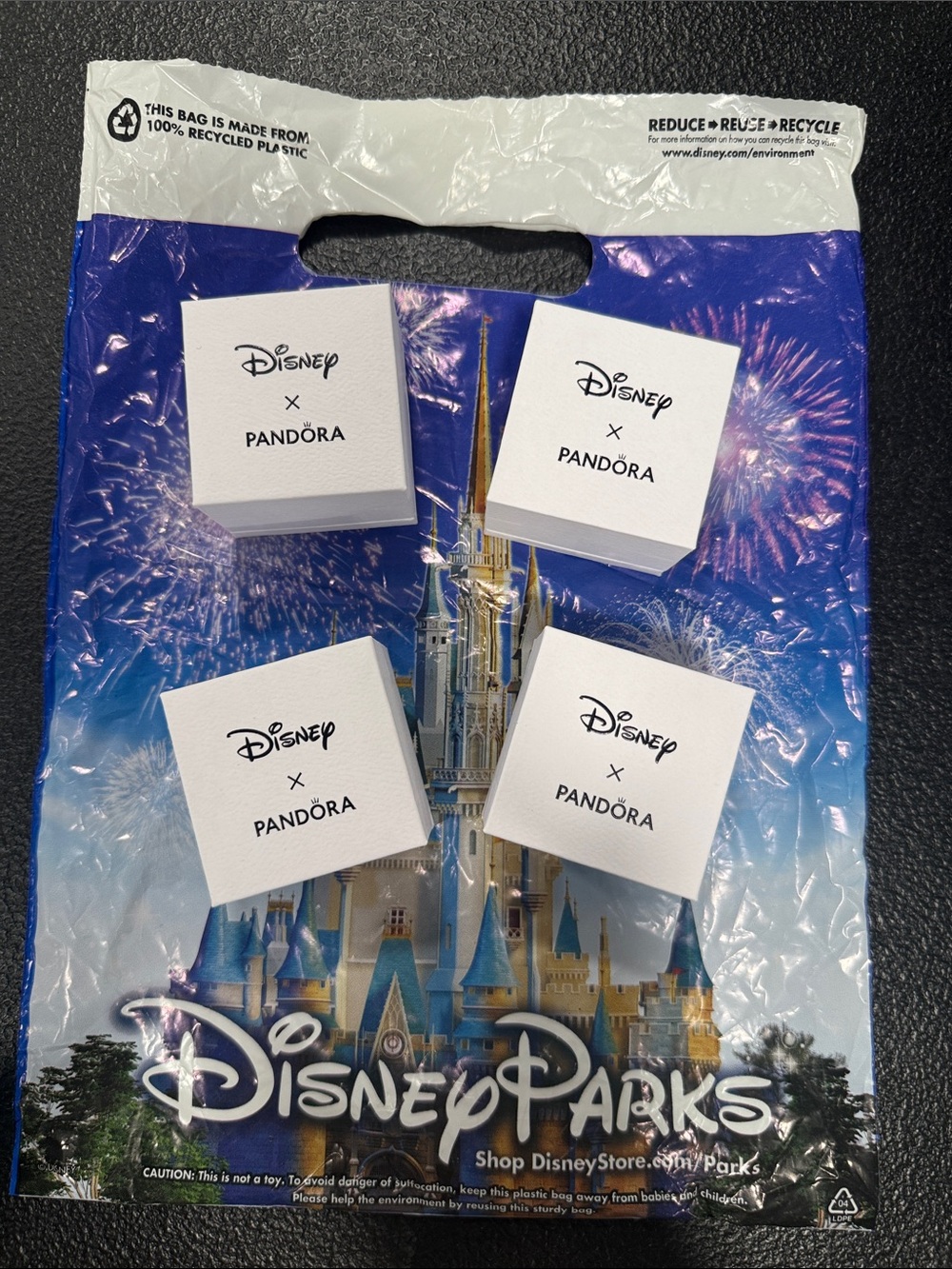 Pandora White Jewelry Gift Box - Disney Parks